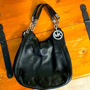 Michael Kors leather shoulder bag
